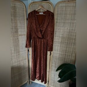 Favorite Daughter Leopard Print Long Sleeve Dress